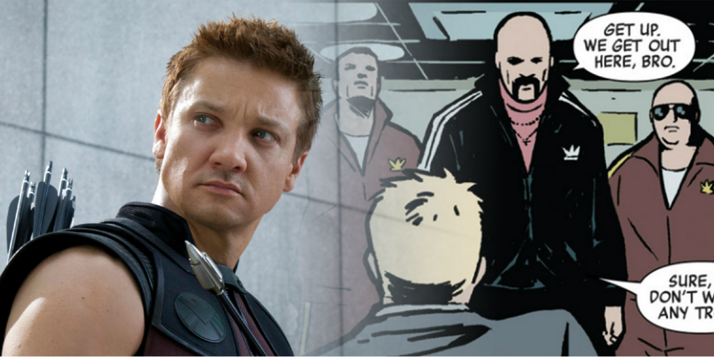 Hawkeye Set Photos Give New Look at Tracksuit Draculas Mafia Members