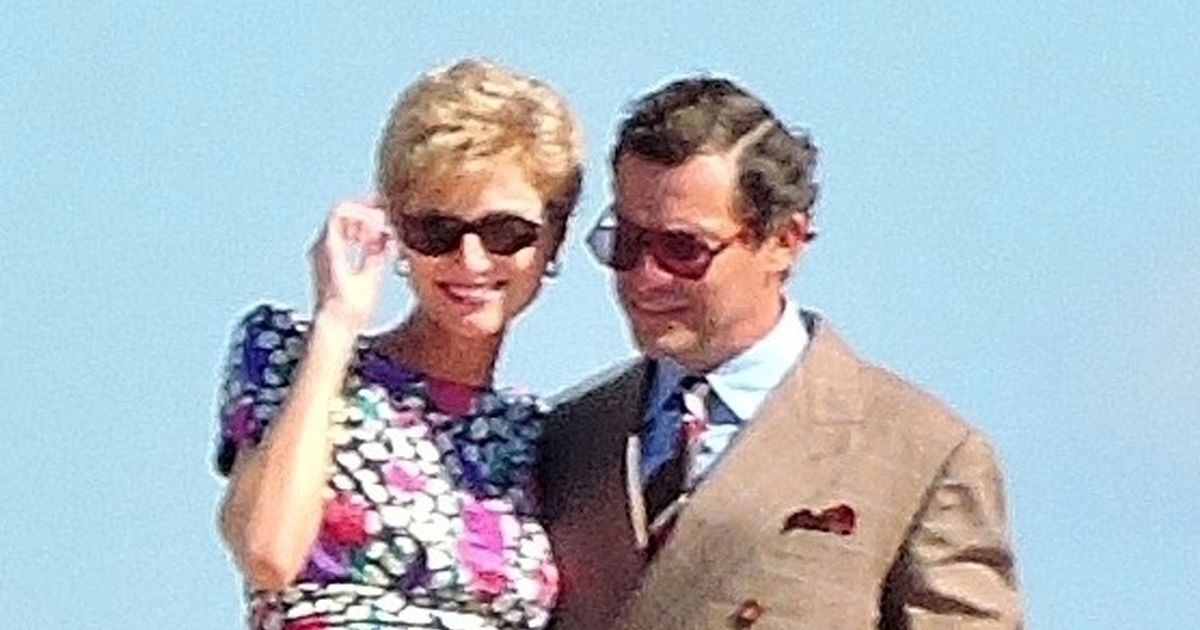 The Crown's Dominic West and Elizabeth Debicki stun as Charles and Diana in Spain