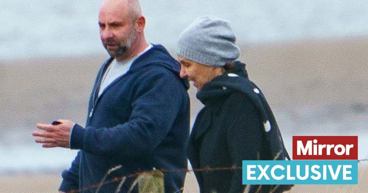 Arlene Phillips walks with a mystery man in Wales as she isolates ahead of I'm A Celeb