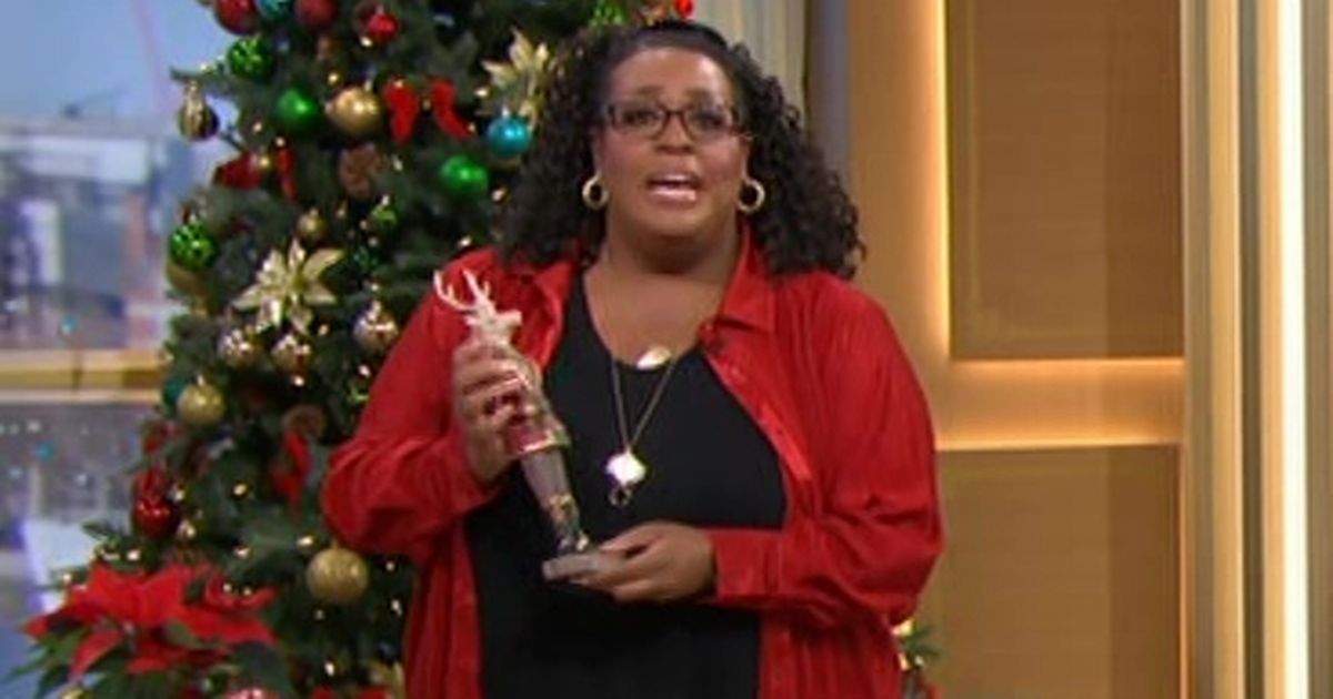 This Morning's Alison Hammond apologises after breaking Christmas decoration on set
