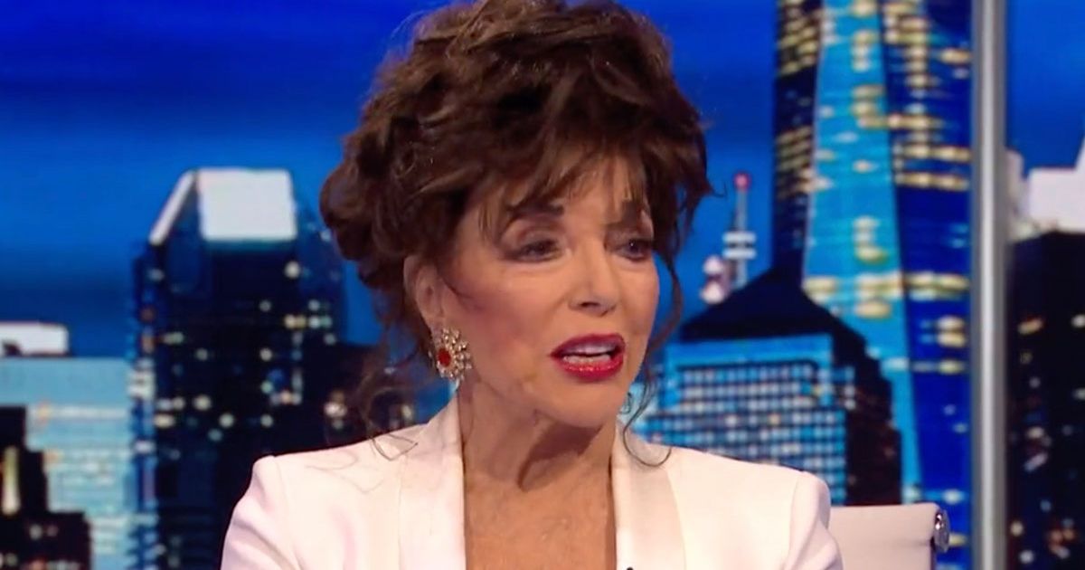 Joan Collins hits back at Piers Morgan's toy boy jibes and says she's 'happily married'