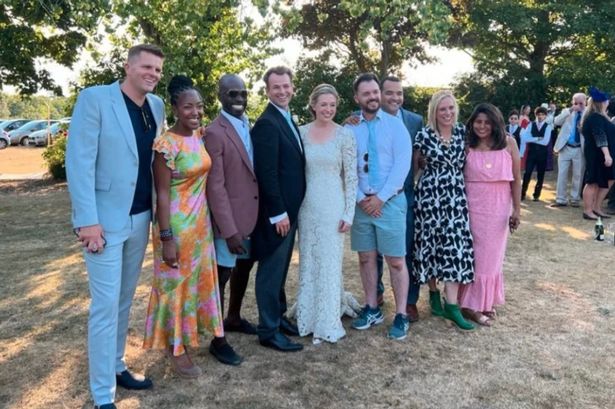 CBBC stars unrecognisable as they reunite for former presenter’s wedding
