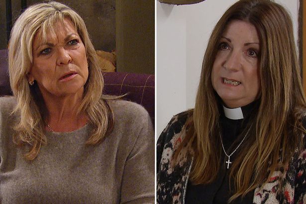 Emmerdale's Kim and Harriet's feud heats up after discovery ahead of wedding