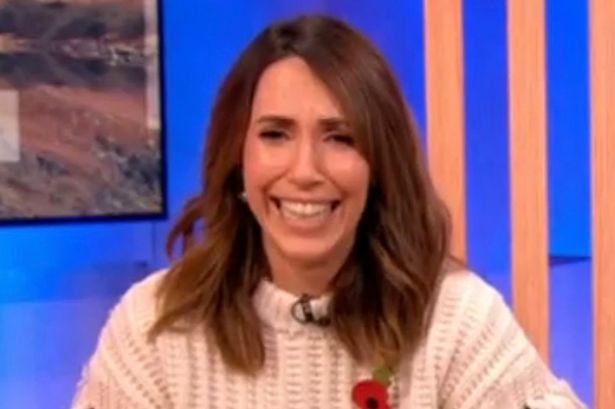 The One Show's Alex Jones left red-faced as her phone rings live on air