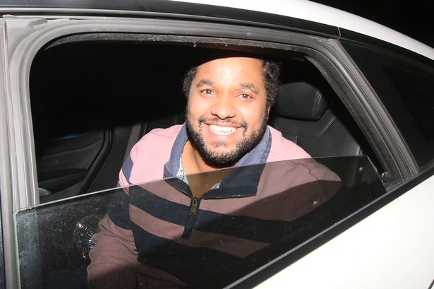 Strictly winner Hamza Yassin grins as he leaves afterparty with partied out Tess Daly