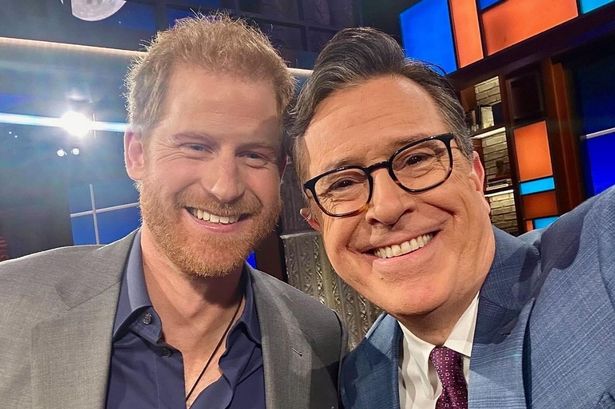 Prince Harry's very sweet gesture to Late Show audience member during ad break